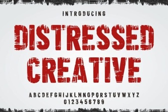 Best Distressed Creative Fonts for Bold Design Projects