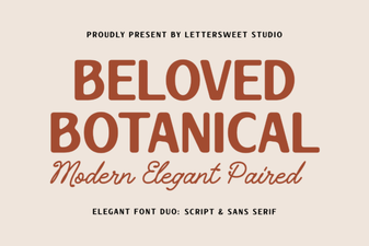 Beloved Botanical Font for Creative Floral Design Projects