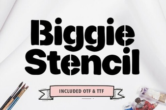 Biggie Stencil Font: Bold Creative Design for Impactful Projects