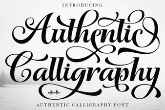Beautiful Authentic Calligraphy Fonts for Creative Design Projects