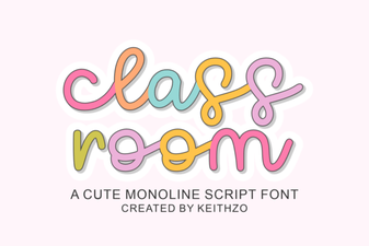 Classroom Font – Handwritten Script Font for Creative Projects