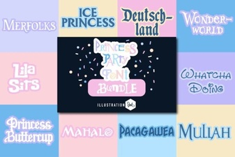Elegant Princess Party Fonts for Dreamy Celebrations