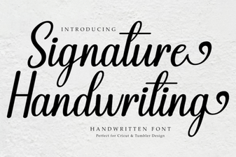 Elegant Signature Fonts for Creative Projects