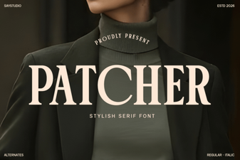 Patcher Font – Free Serif Display Typeface Download